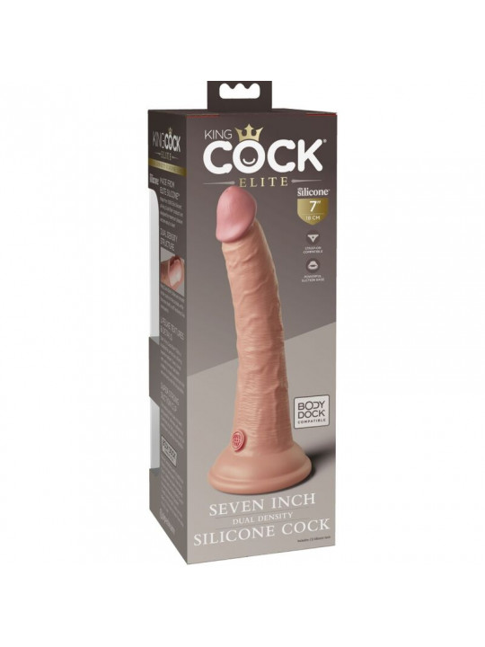 KING COCK - ELITE DILDO REALISTICO IN SILICONE 17.8 CM