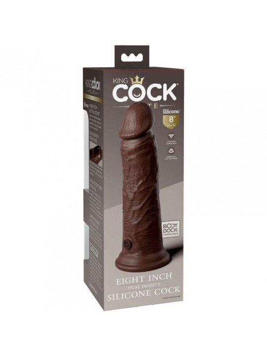 KING COCK - ELITE DILDO REALISTICO IN SILICONE 20.3 CM MARRONE