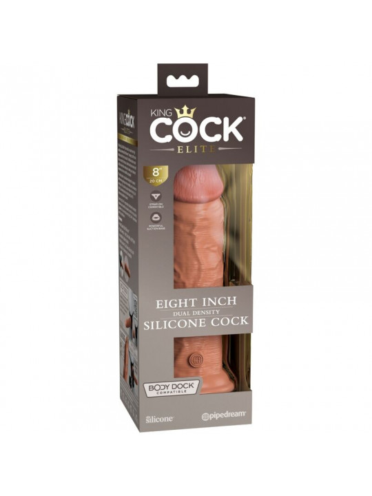 KING COCK - ELITE DILDO REALISTICO IN SILICONE 20.3 CM CARAMEL