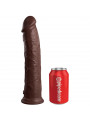 KING COCK - ELITE DILDO REALISTICO IN SILICONE 28 CM MARRONE