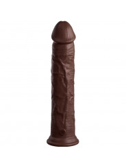 KING COCK - ELITE DILDO REALISTICO IN SILICONE 28 CM MARRONE