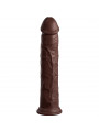 KING COCK - ELITE DILDO REALISTICO IN SILICONE 28 CM MARRONE