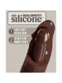 KING COCK - ELITE DILDO REALISTICO IN SILICONE 28 CM MARRONE