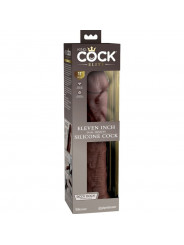 KING COCK - ELITE DILDO REALISTICO IN SILICONE 28 CM MARRONE