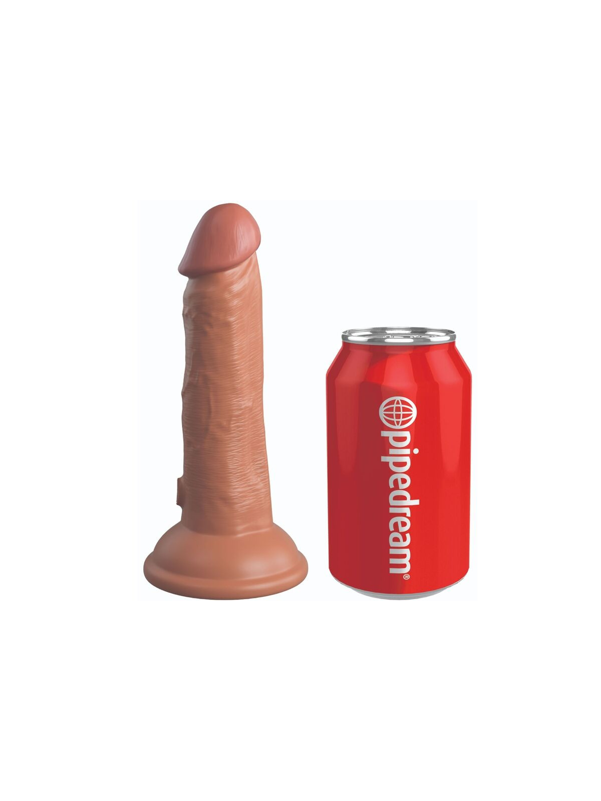 KING COCK - ELITE DILDO REALISTICO VIBRANTE E SILICONE 15.2 CM CARAMEL