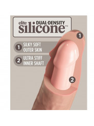 KING COCK - ELITE DILDO REALISTICO VIBRANTE E SILICONE 15.2 CM