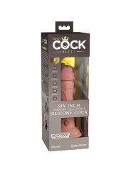 KING COCK - ELITE DILDO REALISTICO VIBRANTE E SILICONE 15.2 CM