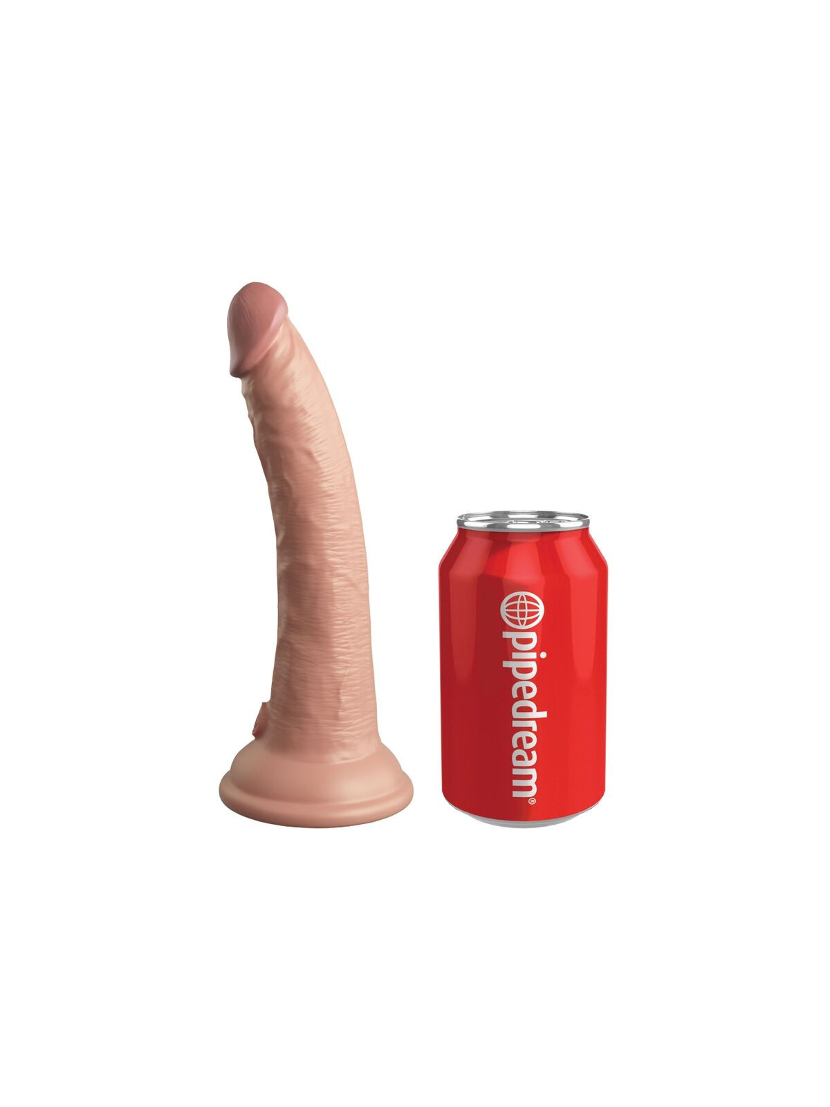 KING COCK - ELITE VIBRATORE DILDO REALISTICO E TELECOMANDO IN SILICONE 17.8 CM