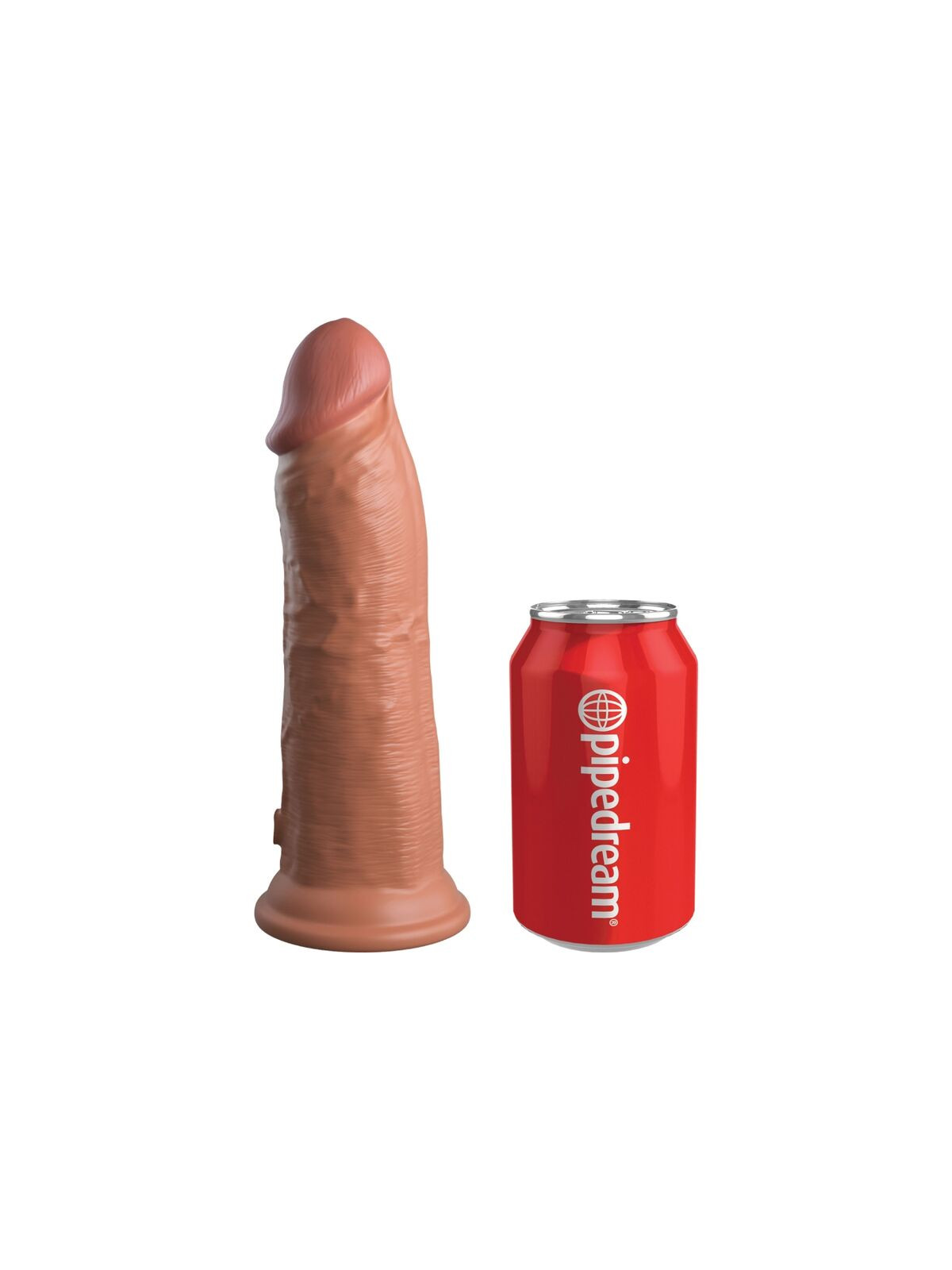 KING COCK - ELITE DILDO REALISTICO VIBRANTE E SILICONE 20.3 CM CARAMEL