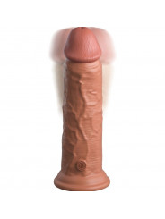 KING COCK - ELITE DILDO REALISTICO VIBRANTE E SILICONE 20.3 CM CARAMEL