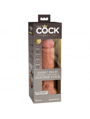 KING COCK - ELITE DILDO REALISTICO VIBRANTE E SILICONE 20.3 CM CARAMEL