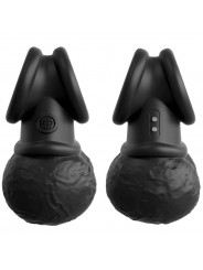 KING COCK - ELITE ANELLO CON TESTICOLO VIBRANTE IN SILICONE