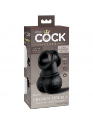 KING COCK - ELITE ANELLO CON TESTICOLO VIBRANTE IN SILICONE