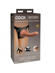 KING COCK - ELITE COMODA IMBRACATURA REGOLABILE CON DILDO 17.8 CM