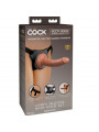 KING COCK - ELITE COMODA IMBRACATURA REGOLABILE CON DILDO 17.8 CM