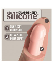 KING COCK - ELITE KIT IMBRACATURA REGOLABILE DELUXE ANELLO CON TESTICOLI E DILDO 20.3 CM