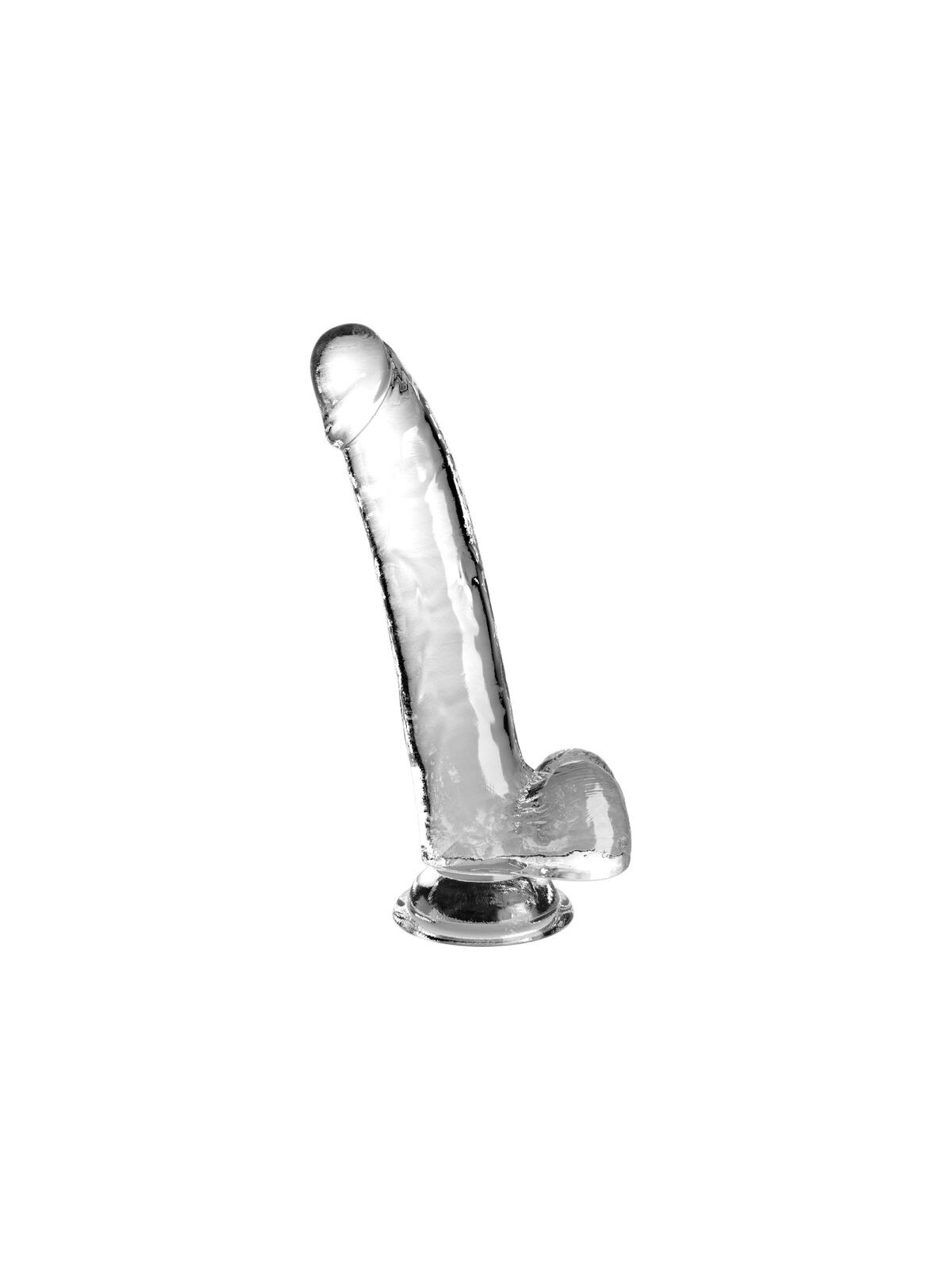 KING COCK - CLEAR DILDO CON TESTICOLI 20.3 CM TRASPARENTE