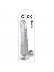 KING COCK - CLEAR DILDO CON TESTICOLI 24.8 CM TRASPARENTE