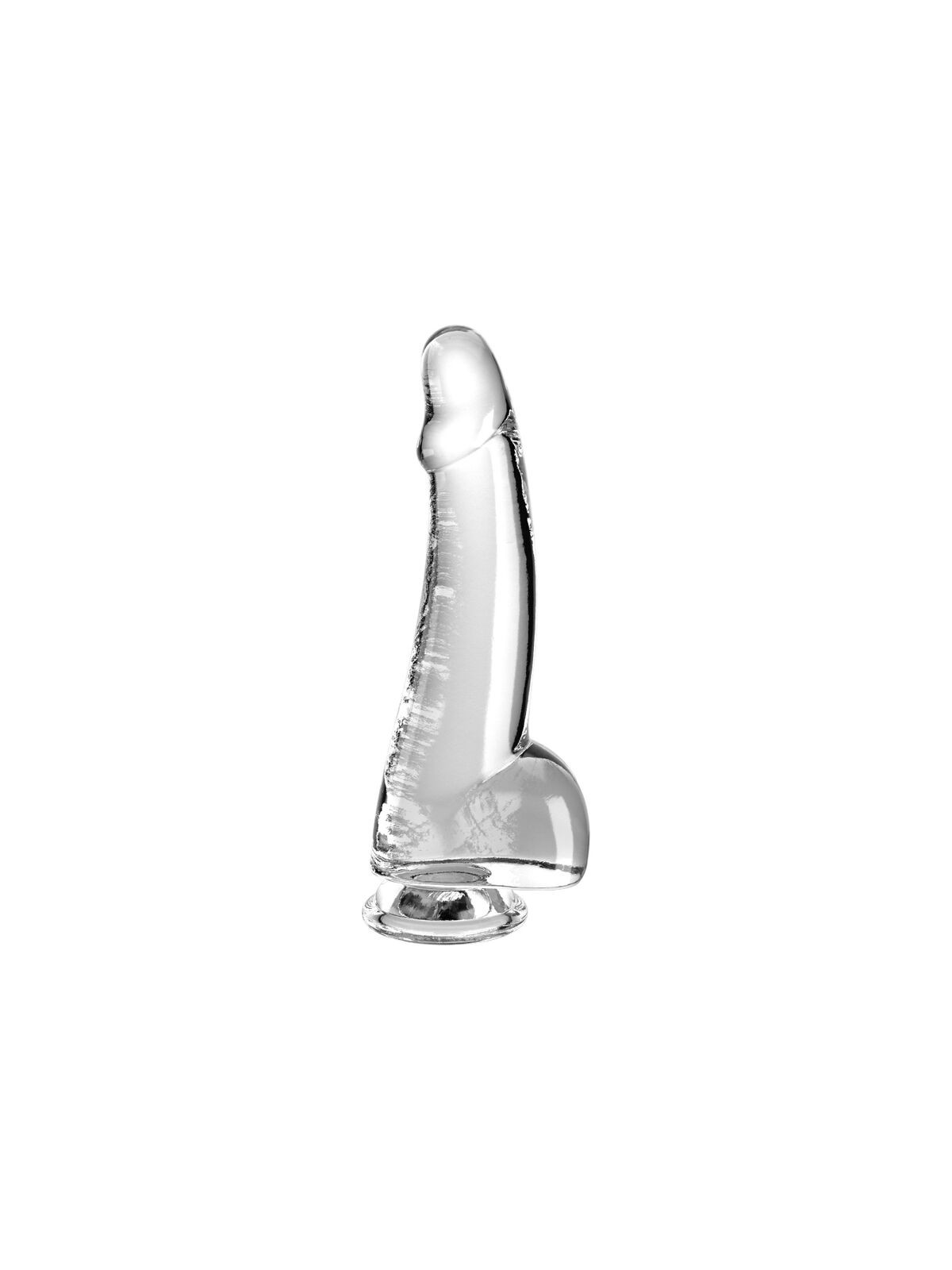 KING COCK - CLEAR DILDO CON TESTICOLI 15.2 CM TRASPARENTE