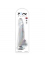 KING COCK - CLEAR DILDO CON TESTICOLI 19 CM TRASPARENTE