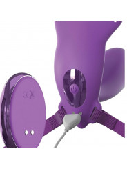 FANTASY FOR HER - PETTORINA G-SPOT BUTTERFLY CON VIBRATORE, RICARICABILE E TELECOMANDO VIOLA