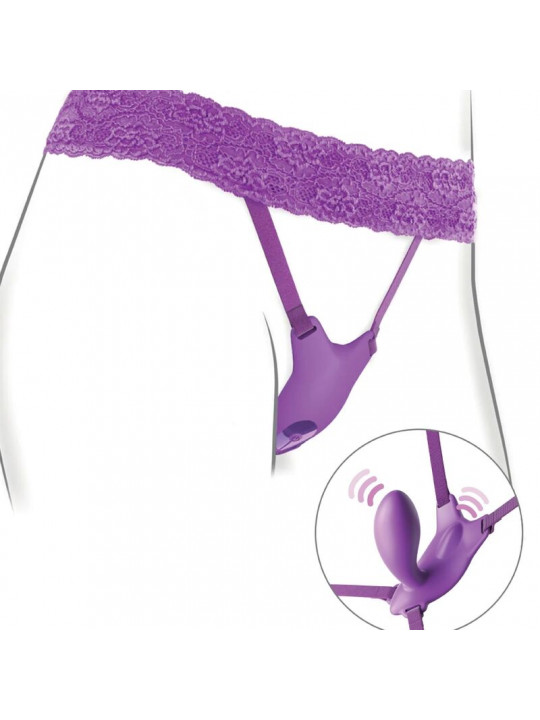 FANTASY FOR HER - PETTORINA G-SPOT BUTTERFLY CON VIBRATORE, RICARICABILE E TELECOMANDO VIOLA