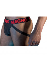 MACHO - MX26X2 JOCK NERO/ROSSO S