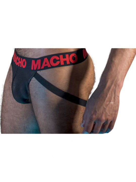 MACHO - MX26X2 JOCK NERO/ROSSO S