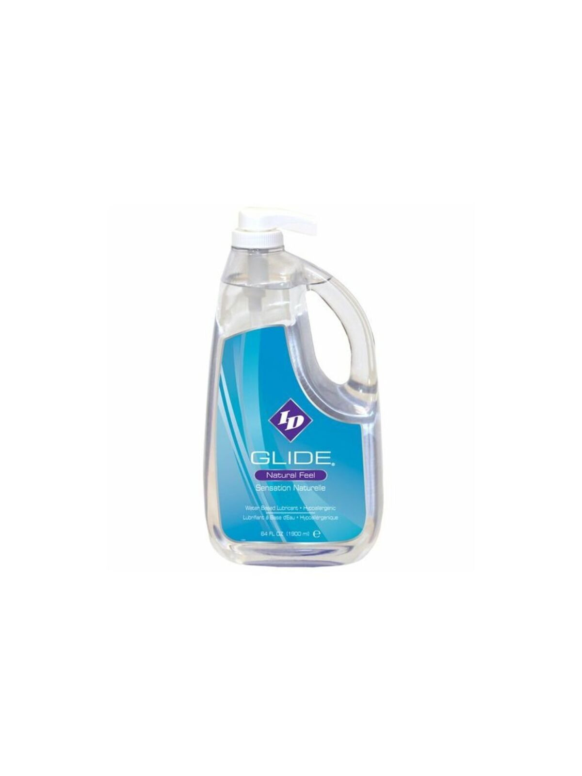 ID GLIDE - LUBRIFICANTE A BASE ACQUA + NATURAL FEEL IPOALLERGENICO 1900 ML