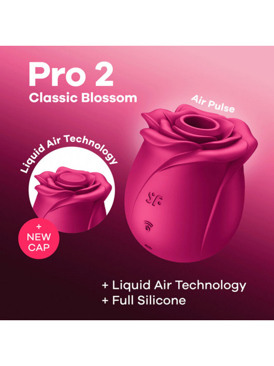 SATISFYER - AIR PULSE VIBRATORE PRO 2 CLASSIC BLOSSOM