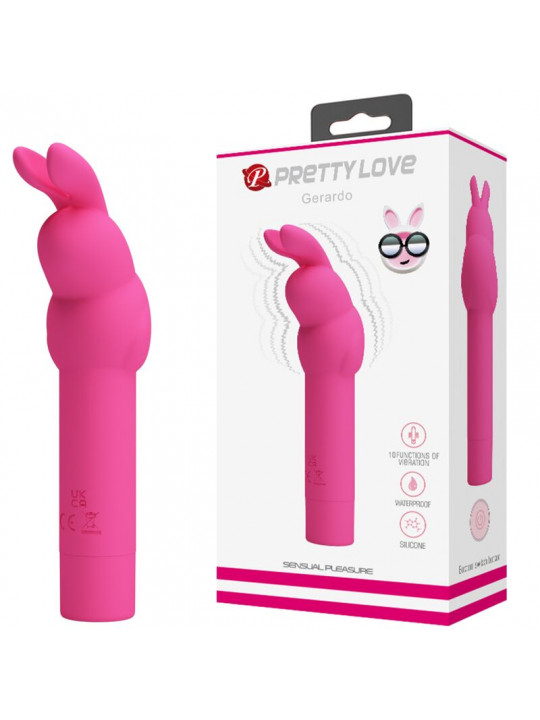 PRETTY LOVE - VIBRATORE IN SILICONE CONIGLIO GERARDO FUSCHIA