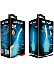 MR PLAY - DOCCIA ANALE IN GOMMA BLU PERA