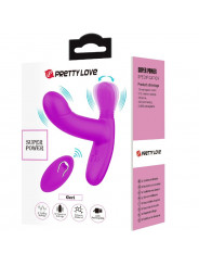 PRETTY LOVE - MASSAGGIATORE PER CLITORIDE GERI TELECOMANDO ROSA