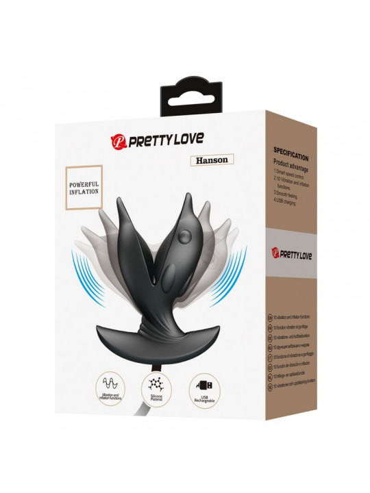 PRETTY LOVE - PLUG ANALE DELFIN GONFIABILE E RICARICABILE