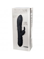 ADRIEN LASTIC - VIBRATORE TWISTER E MASSAGGIATORE ROTATORE CONIGLIO NERO