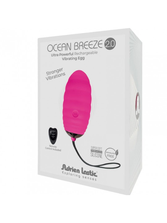 ADRIEN LASTIC - OCEAN BREEZE 2.0 UOVO VIBRANTE RICARICABILE TELECOMANDO ROSA