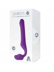 ADRIEN LASTIC - QUEENS STRAP-ON FLESSIBILE VIOLA TAGLIA M