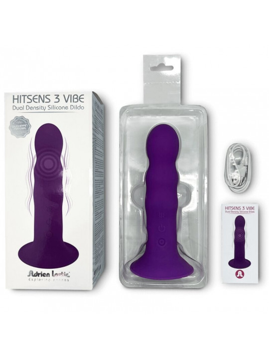 ADRIEN LASTIC - HITSENS VIBE 3 DILDO IN SILICONE VIOLA