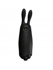 ADRIEN LASTIC - VIBRATORE CONIGLIO NERO TASCABILE IN LASTIC