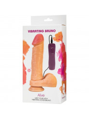 ALIVE - VIBRATORE PENE REALISTICO BRUNO 22 CM