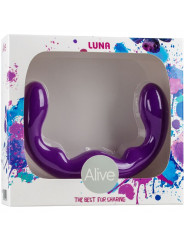 ALIVE - LUNA DILDO DOPPIA PENETRAZIONE VIOLA IN SILICONE 25 CM