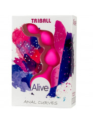 ALIVE - SFERE ANALI IN SILICONE TRIBALL ROSA 15 CM