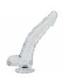 ALIVE - PENE REALISTICO STALLONE TRASPARENTE 22 CM