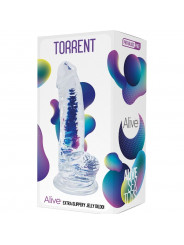 ALIVE - TORRENT PENE REALISTICO TRASPARENTE 20,6 CM