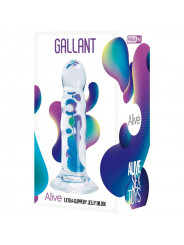 ALIVE - PENE REALISTICO GALLANT TRASPARENTE 14 CM