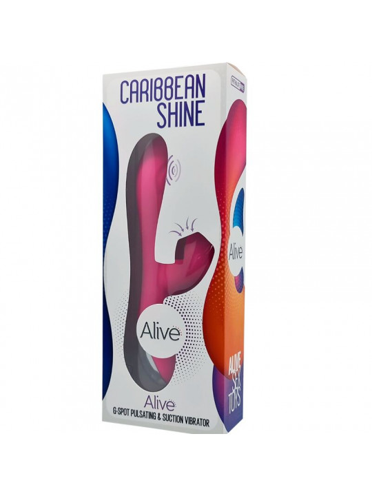 ALIVE - VIBRATORE SHINE CARIBBEAN E SUCKER FUCSIA