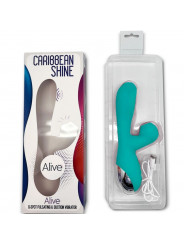 ALIVE - VIBRATORE SHINE CARIBBEAN E VENTOSA BLU