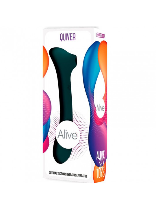 ALIVE - VENTOSA QUIVER E VIBRATORE VERDE