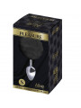 ALIVE - PLUG PIACERE ANALE METALLO LISCIO FLUFFY NERO TAGLIA S