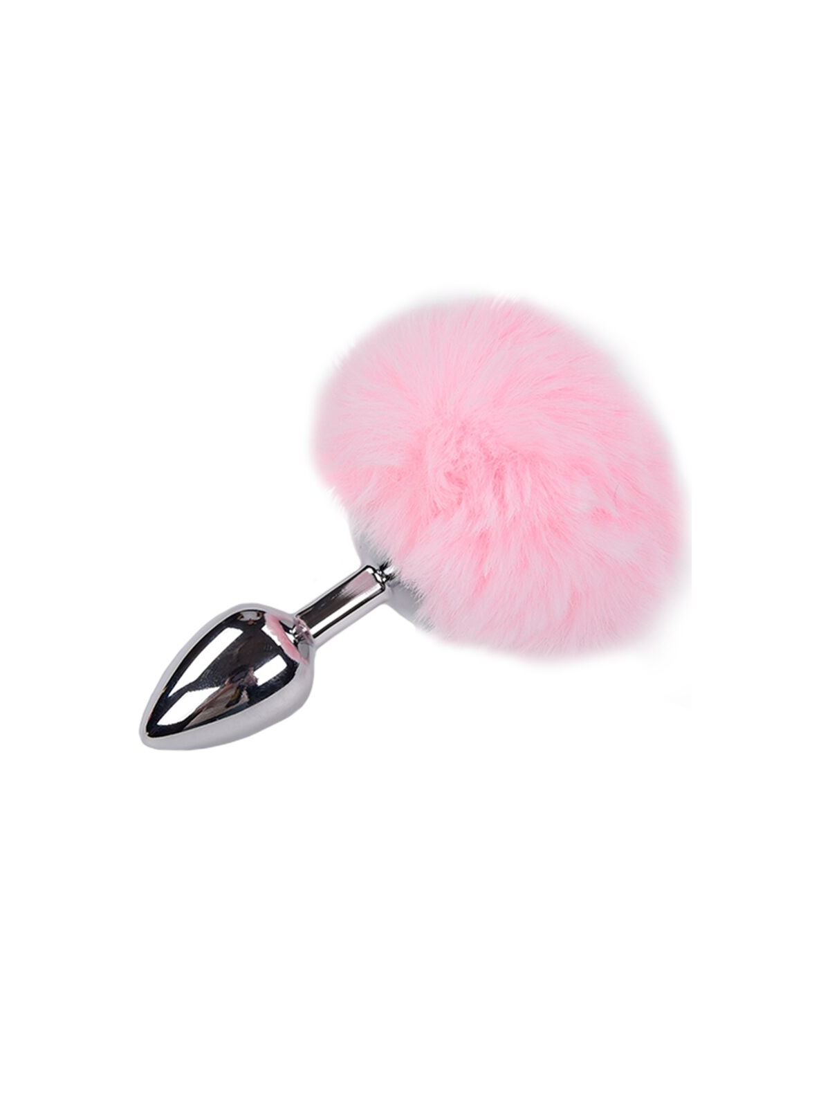 ALIVE - PLUG PIACERE ANALE METALLO LISCIO ROSA FLUFFY TAGLIA S